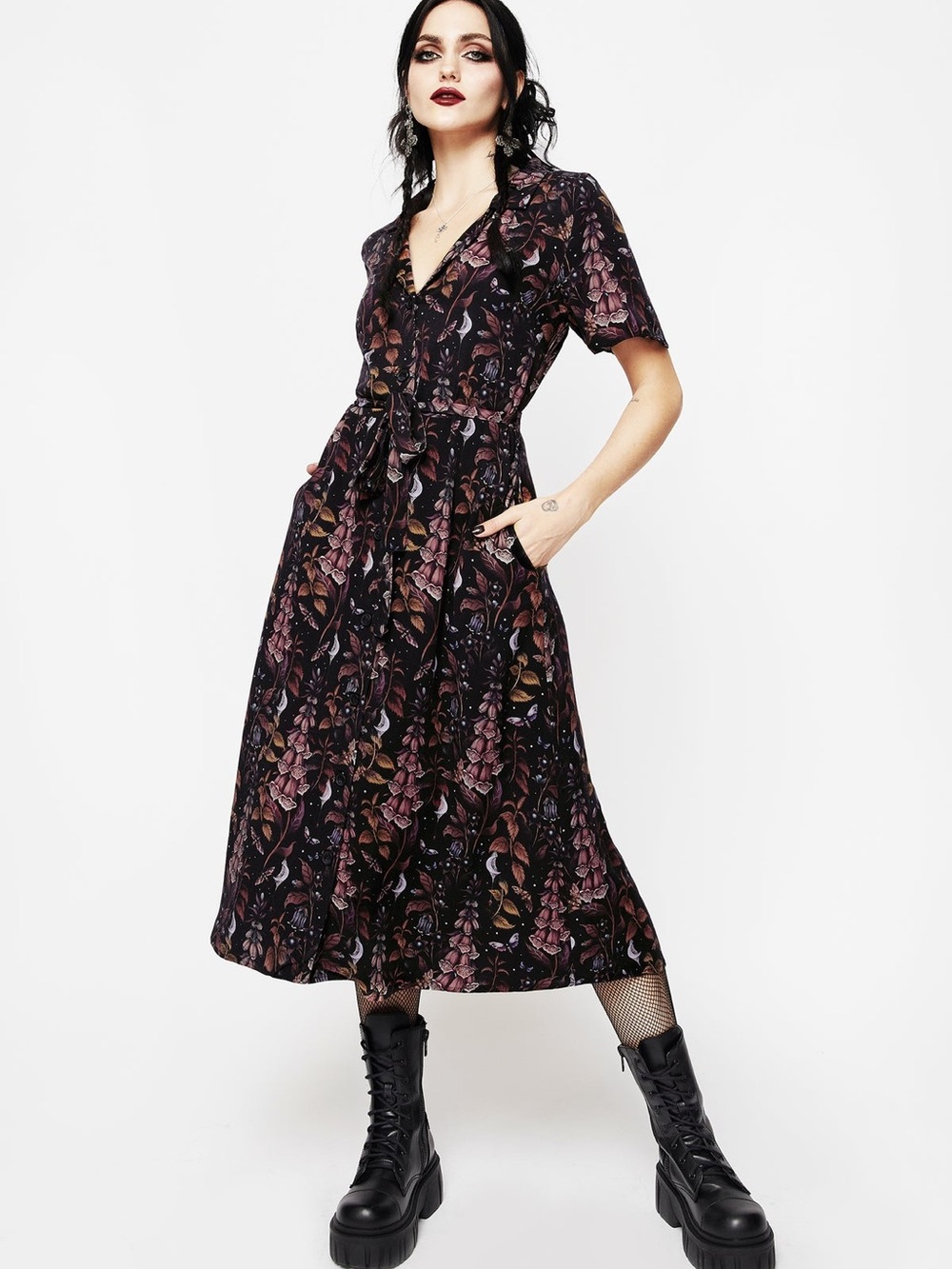 Disturbia Foxglove Shirtdress sz 4